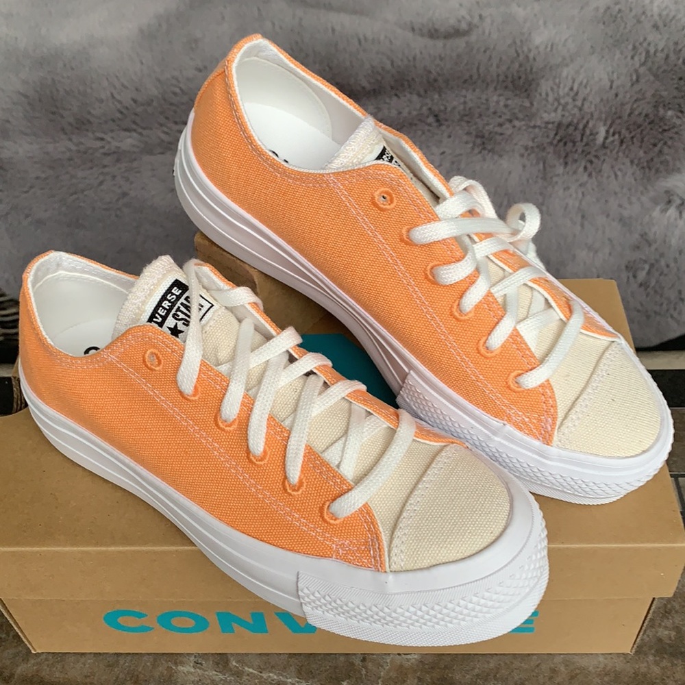 CONVERSE CTAS LIFT OX FUEL ORANGE/WHITE WMNS - Picture 8 of 15
